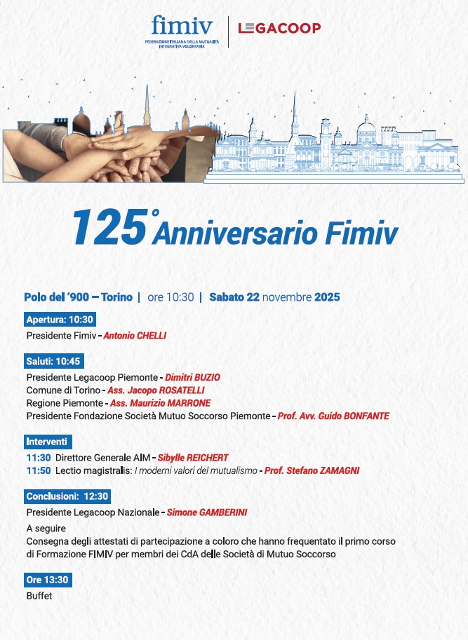 Locandina 125° Anniversario FIMIV